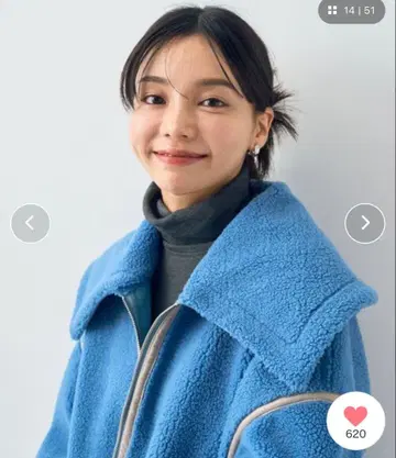 [ 새상품 ] 어스 뮤직&에코로 빅 컬러 보아 페이스 블루종