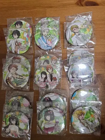 문호 스트레이독스 콜라보 카페 본점 캔뱃지 세트