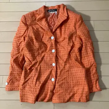 12.9 살바토레 페라가모 테일러드 자켓 오렌지 42