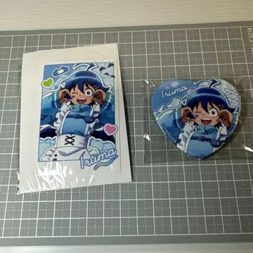 마루마 군 복권 캔뱃지 스티커 세트