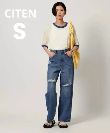 [ 컨디션 최상 ] CITEN ( 시텐 ) 데미지 데님 팬츠