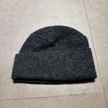 chevignon 니트 모자 비니 울 아일랜드제 다크 그레이