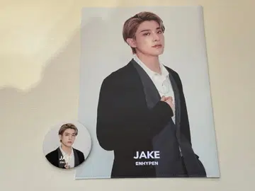 ENHYPEN JAKE 포스터 클리어 파일 캔 배지