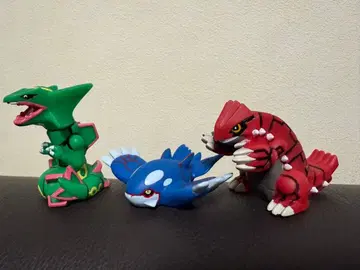 포켓몬 엄지인형 레쿠자 가이오가 그란돈 전설의 포켓몬 세트