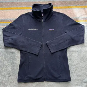 Patagonia 플리스 자켓 M 자수 로고 네이비