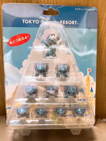 미사용 디즈니 빌딩 피규어 스티치 미개봉