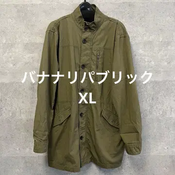 바나나리퍼블릭 올리브 밀리터리 자켓 롱 기장 XL