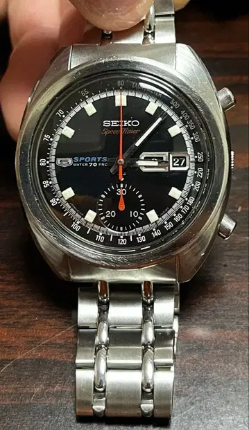 레어 블루스 리 모델 세이코 스피도 타이머 6139계 빈티지