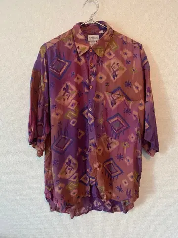 [ SOSTANZA ] 패턴 반팔 셔츠