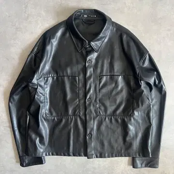 [새상품급] ZARA 자라 가죽 자켓 쇼트 블랙