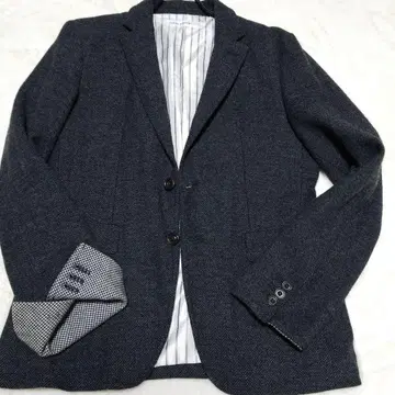 TAKEO KIKUCHI 테일러드 자켓 헤링본 3 그레이