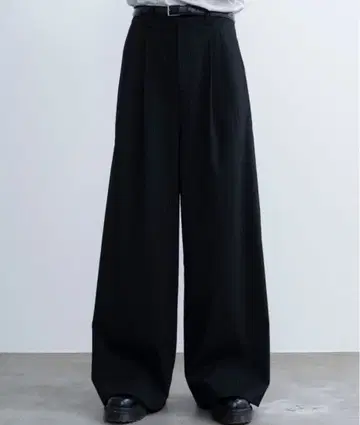 SINSS 2턱 와이드 스트레이트 스트라이프 슬랙스