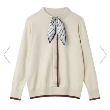 스카프 니트 아이보리