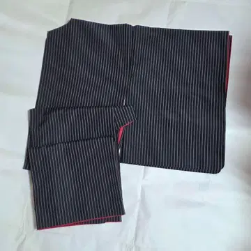 핀스트라이프 워셔블 기모노 이중 기모노