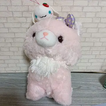 푹신한 고양이 미우 봉제 인형과 딸기 마스코트 세트