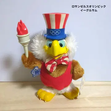 로스앤젤레스 올림픽 이글 봉제 인형 성화 레트로