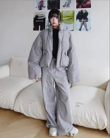 SeaRoomLynn 와이드 웨이스트 배기 SRN05 라이트 그레이 24