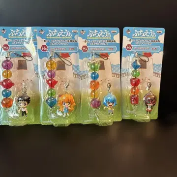 19 미개봉 에반게리온 제일복권 비즈 스트랩 푸치에바 4종 아스카