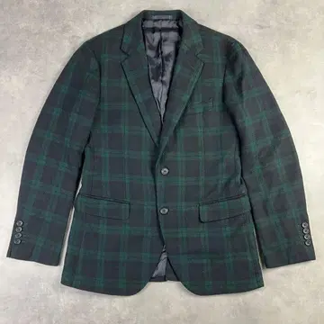 유나이티드 애로우즈 체크 테일러드 자켓 M 블랙워치