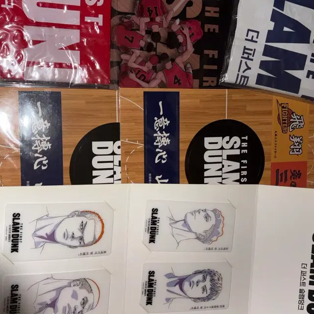 슬램덩크 퍼슬덩 특전 일괄(포토카드,스티커,파일,응원봉)