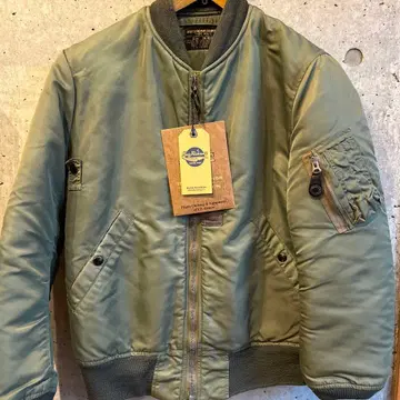 [레어] 버즈릭슨 BEAMS 콜라보 MA-1 플라이트 자켓 올리브