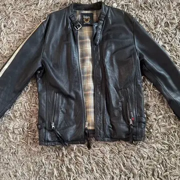 Schott 블랙 가죽 자켓 싱글 라이더