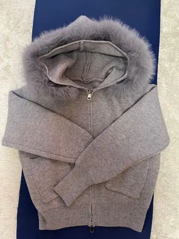 그레이 퍼 집업 후드티