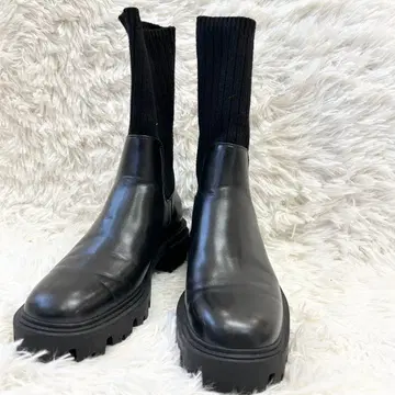 ZAPA 사이드 고어 부츠 38 블랙 24cm