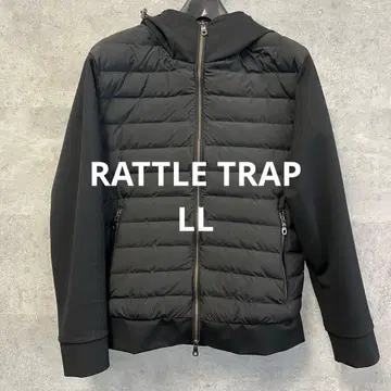 라틀랩 후드 부착 블랙 다운 자켓 LL