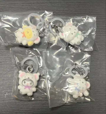 산리오 메지루시 액세서리 포근포근 스노우 4세트