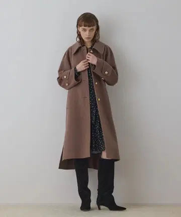 울 캐시미어 리버 코트