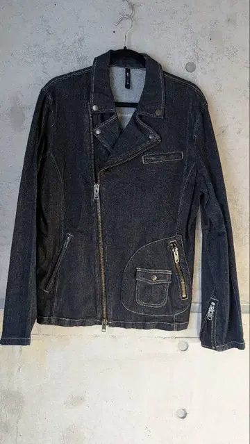 새상품급 glamb 라이더스 데님 자켓 원워시 XL 그램