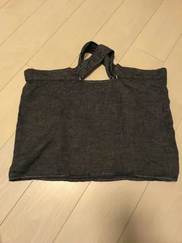 YUMI ISHIKAWA 다크 그레이 토트백 데님풍