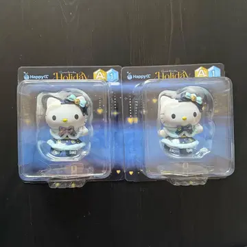 Happy 복권 산리오 캐릭터 A상 헬로키티 피규어 2점