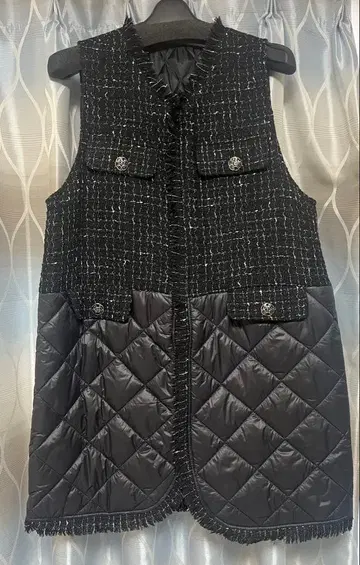 [ 새상품 ] 호텔 뉴오타니 오사카 골드레이크 트위드 퀼팅 베스트