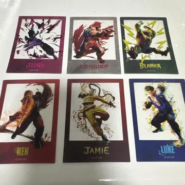 스트리트 파이터 6 클리어 카드 17장 세트