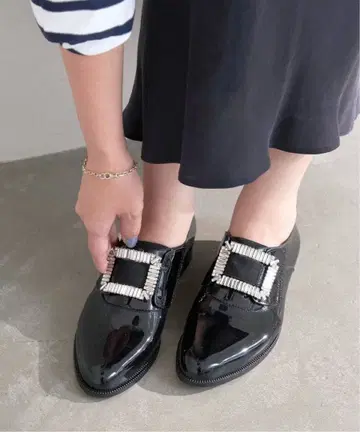 새상품 레인슈즈 템퍼레이트 루탈론 펌프스 블랙 36