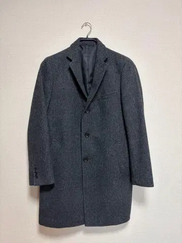 새상품급 UNITED ARROWS 체스터 코트 L 사이즈 다크 그레이