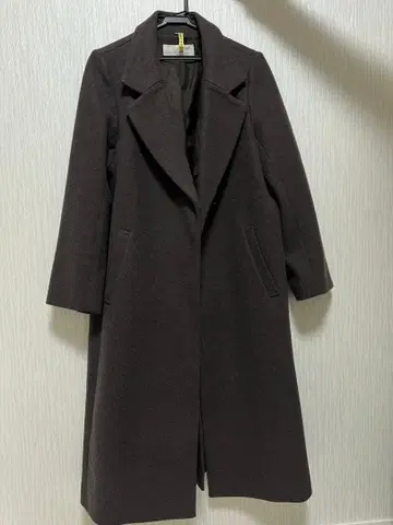 abahouse 아바하우스 벨트 브라운 롱 코트