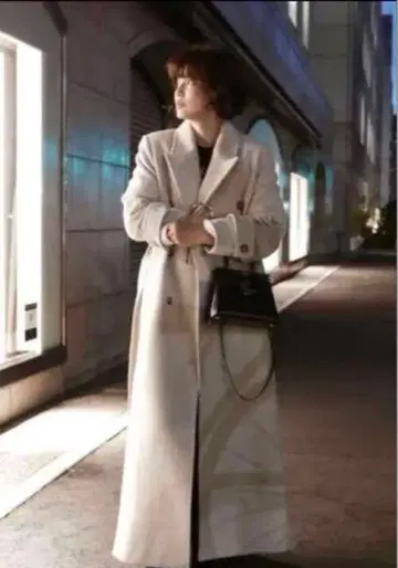 ETRE TOKYO 사이드 슬릿 롱 체스터 코트