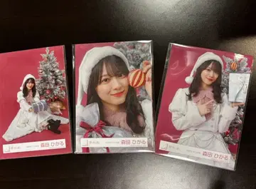 사쿠라자카46 모리타 히카루 브로마이드 2025년 산타 의상 세미 컴프