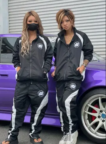 BLACKPEACH 유우라 복숭아 샤카자켓 셋업