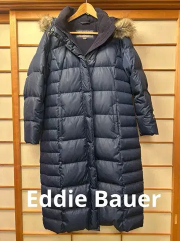 [ 겨울 의류 ] Eddie Bauer 네이비 롱 다운 코트 PL