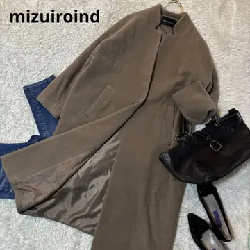 mizuiroind 미즈이로 인드 체스터 롱 코트 스탠드 카라