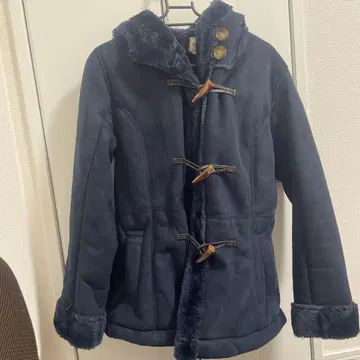 네이비 더플 코트 M 사이즈 무스탕