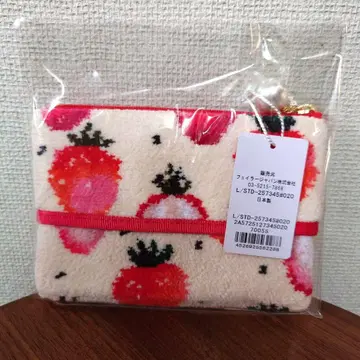 페이 스트로베리 도트 티슈 파우치 지퍼