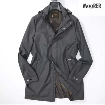 MOORER 무레르 최고급 폴리 밀리터리 후디드 코트 사이즈 50