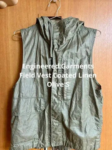 엔지니어드 가먼츠 / 린넨 필드 베스트 올리브