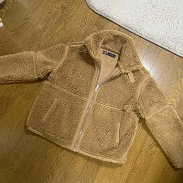 ZARA 보아 자켓 베이지 M 사이즈