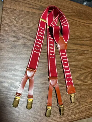 PINK HOUSE 서스펜더 레드